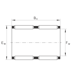 滾針及保持架組件 K80X88X46-ZW, 根據(jù) DIN 5405-1/ ISO 3030 標(biāo)準(zhǔn)，雙列