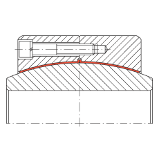 大的關(guān)節(jié)軸承 GE900-DW, 根據(jù) DIN ISO 12 240-1 標(biāo)準(zhǔn)，免維護(hù)