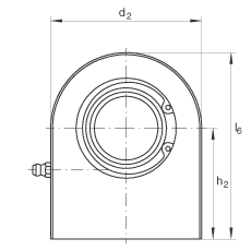 液壓桿端軸承 GF110-DO, 根據(jù) DIN ISO 12 240-4 標(biāo)準(zhǔn)，帶焊接面，需維護(hù)