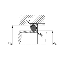 主軸軸承 HCB7028-E-T-P4S, 調(diào)節(jié)，成對或單元安裝，接觸角 α = 25°，陶瓷球，限制公差