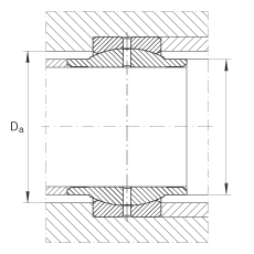 關(guān)節(jié)軸承 GE16-LO, 根據(jù) DIN ISO 12 240-1 標(biāo)準(zhǔn)，需維護(hù)